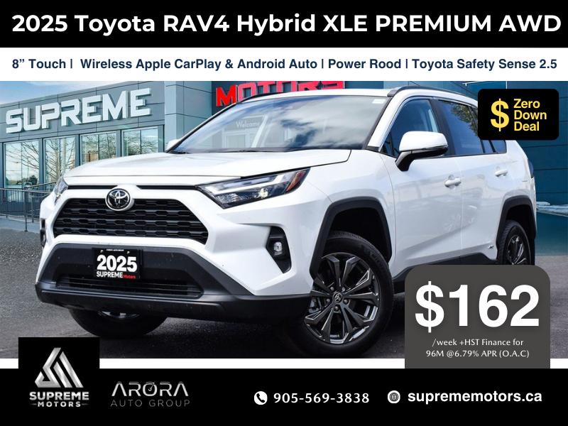 2025 Toyota RAV4 Hybrid XLE PREMIUM AWD in Mississauga, Ontario