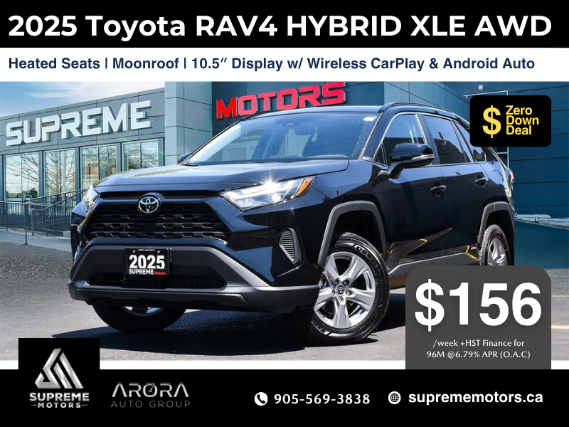 2025 Toyota RAV4 HYBRID XLE in Mississauga, Ontario