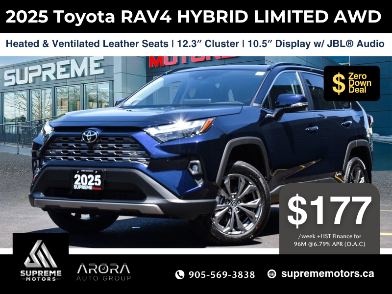 2025 Toyota RAV4 HYBRID LIMITED in Mississauga, Ontario
