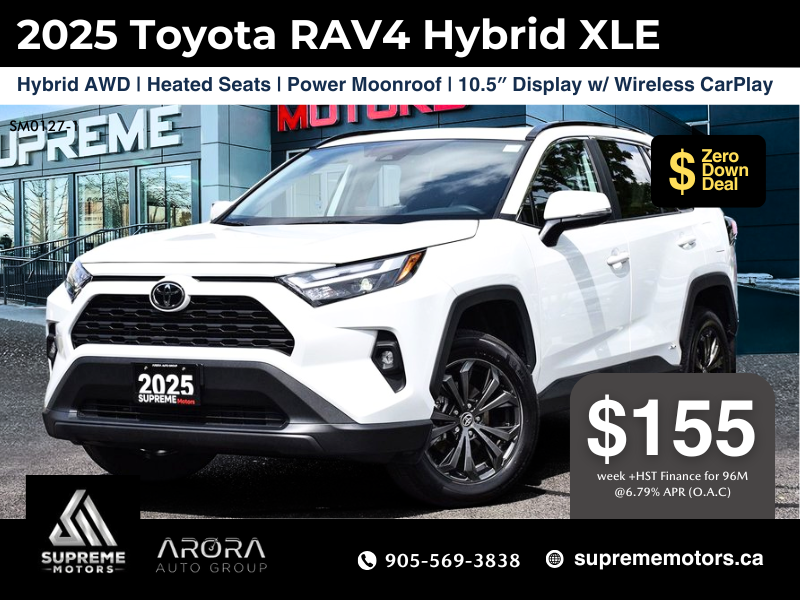 2025 Toyota RAV4 HYBRID XLE in Mississauga, Ontario