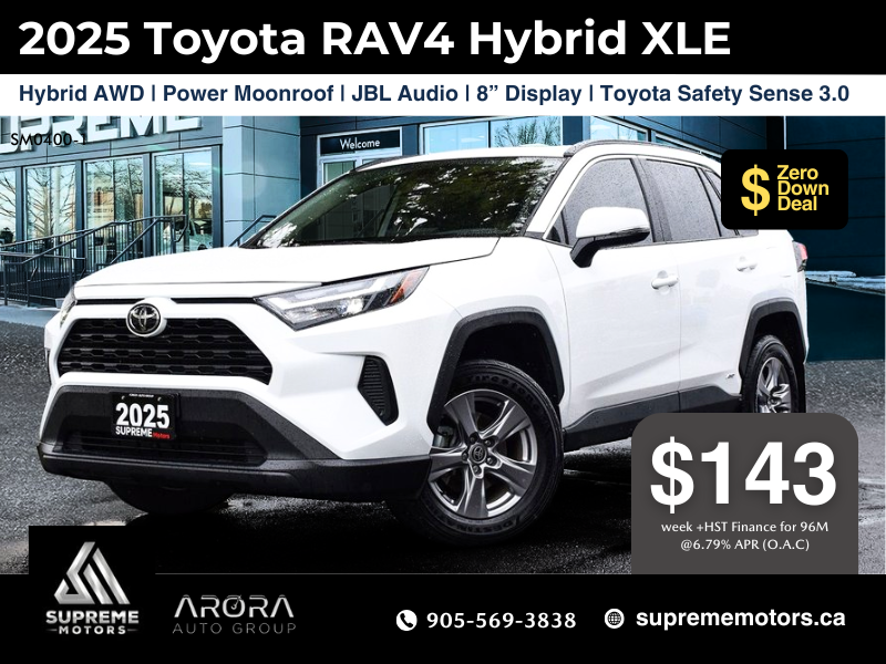 2025 Toyota RAV4 Hybrid XLE in Mississauga, Ontario