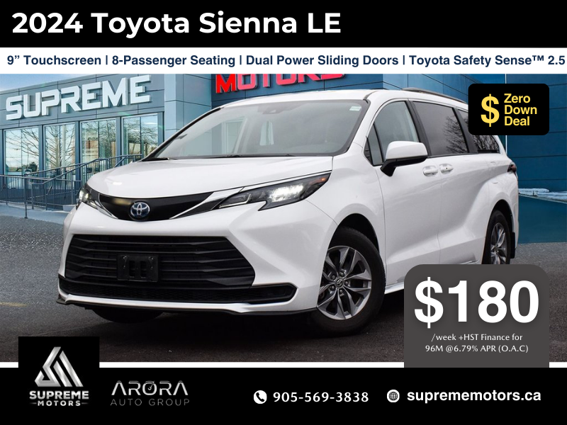 2024 Toyota Sienna LE HYBRID FWD in Mississauga, Ontario