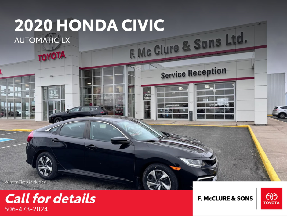 Civic Sedan LX 2020 à Grand-Sault, Nouveau-Brunswick