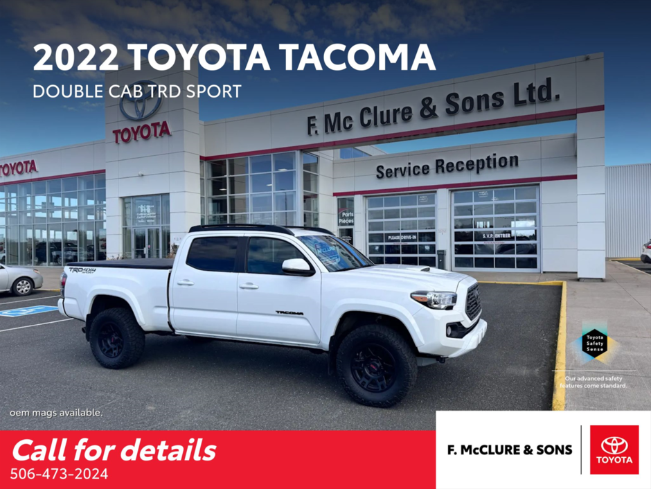 2022  Tacoma DOUBLE CAB 6A in Grand Falls, New Brunswick