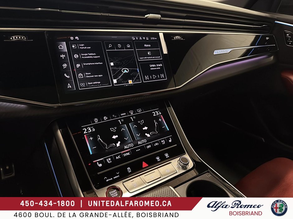 Audi SQ8 ,PNEUS 23P,SPORT EXAUST,INT ROUGE FULL 2025-18