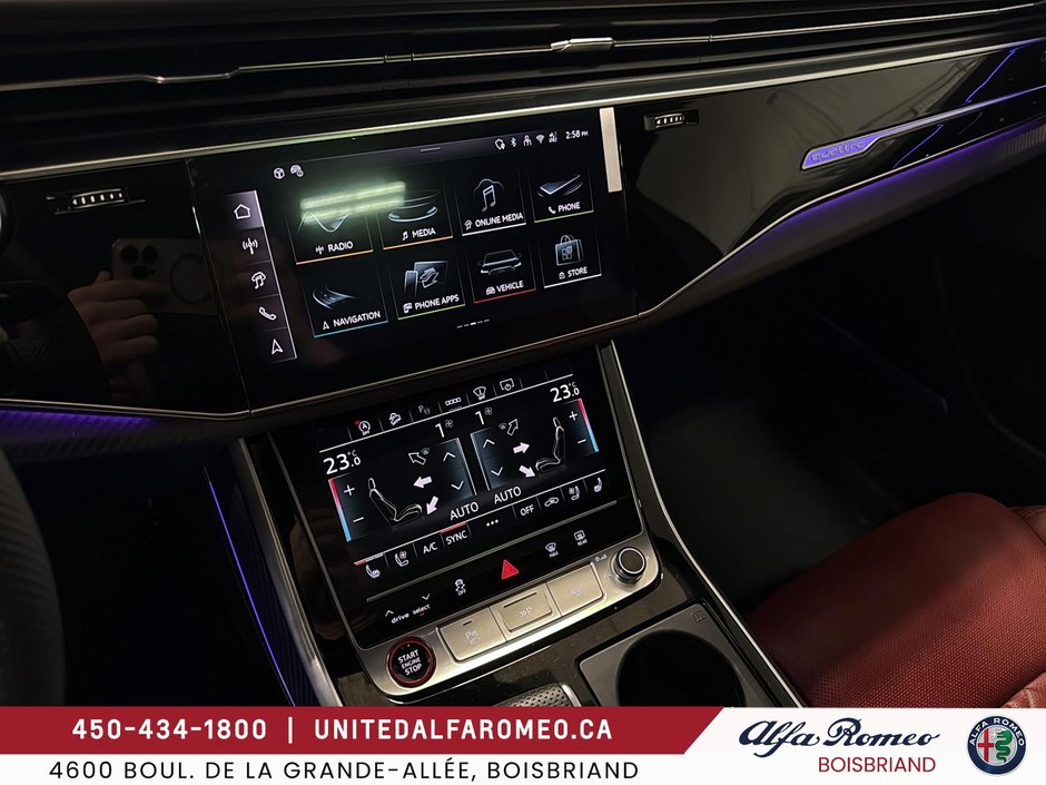 Audi SQ8 ,PNEUS 23P,SPORT EXAUST,INT ROUGE FULL 2025-22