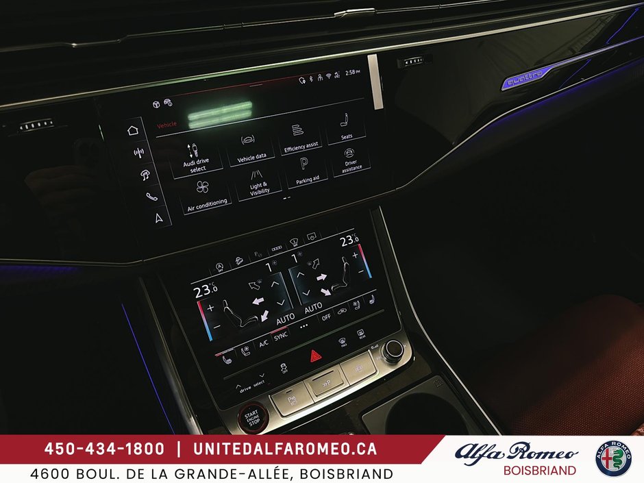 Audi SQ8 ,PNEUS 23P,SPORT EXAUST,INT ROUGE FULL 2025-21