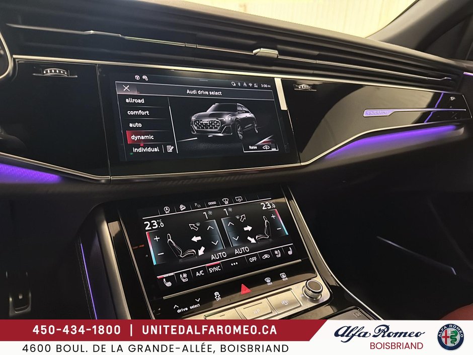 Audi SQ8 ,PNEUS 23P,SPORT EXAUST,INT ROUGE FULL 2025-30