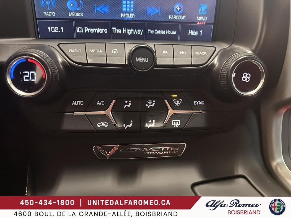 Chevrolet Corvette STINGRAY,TARGA TRES BAS MILLAGE 2017-18