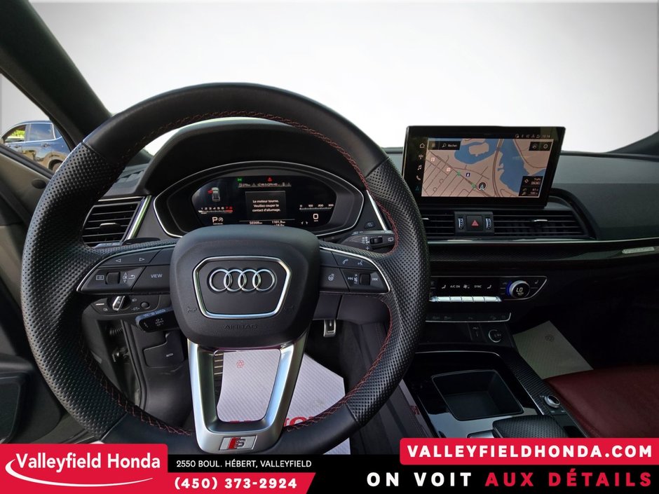 Audi SQ5 Progressiv 349 HP CUIR ROUGE TOIT PANORAMIQUE GPS 2023-13