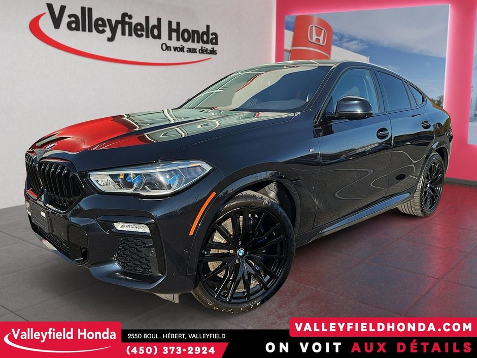 BMW X6 M50i 523HP V8 TWIN TURBO CUIR TOIT PANO MAGS 22PO 2021-0