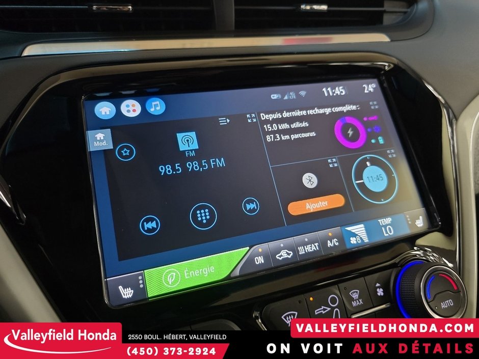 2021 Chevrolet Bolt EV LT 417 KM AUTONOMIE SIÈGES CHAUFFANTS CARPLAY-26
