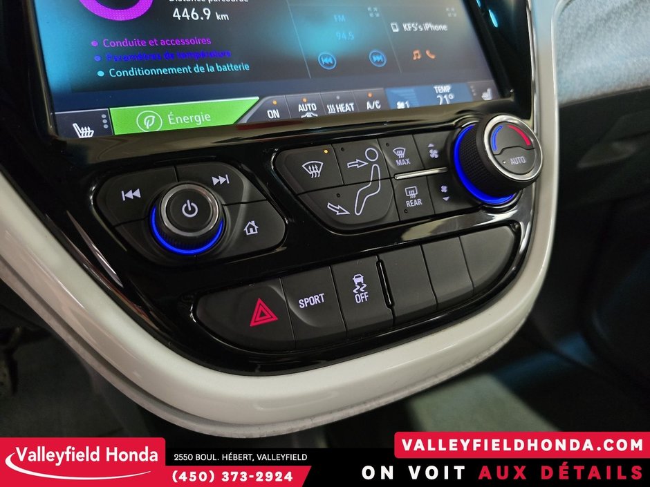 2021 Chevrolet Bolt EV LT 417 KM AUTONOMIE SIÈGES CHAUFFANTS CARPLAY-20