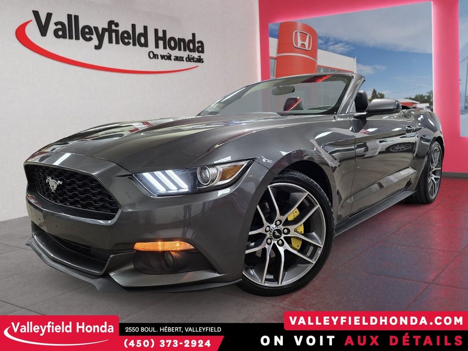 2015 Ford Mustang EcoBoost Premium 310 HP DECAPOTABLE CUIR MAGS-0