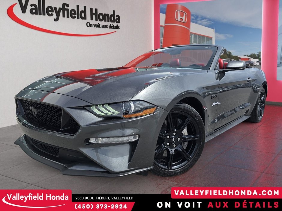 Ford Mustang GT Premium décapotable 5.0 V8 460HP Cuir rouge 2020-0