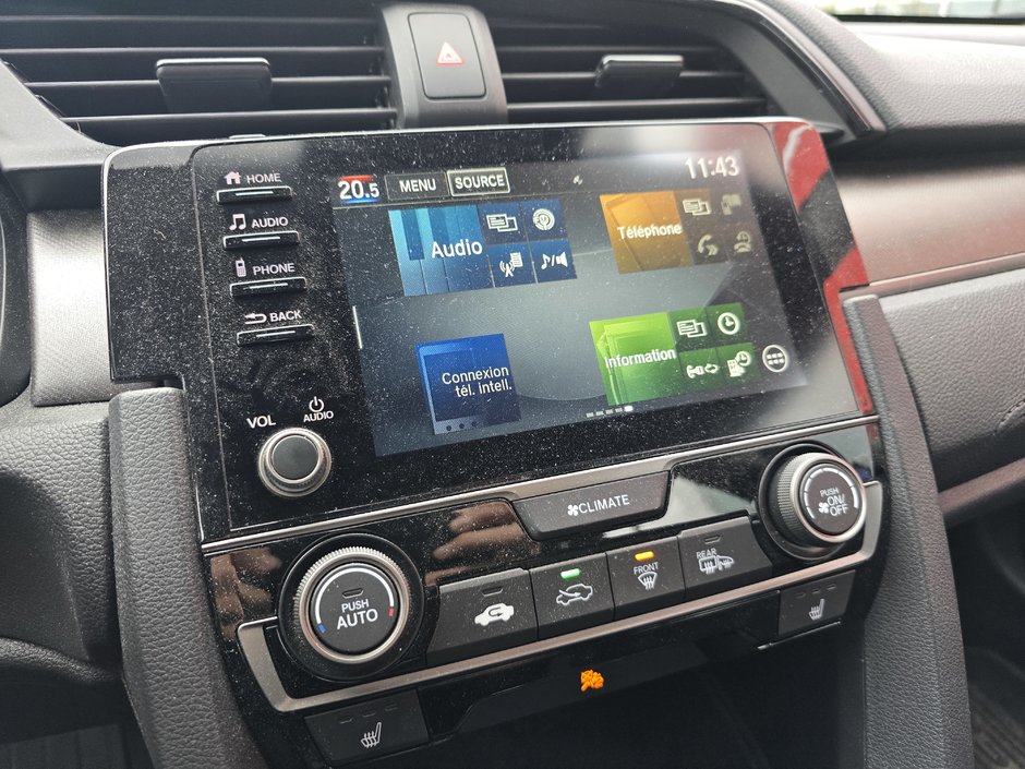 Honda Civic Hatchback LX CARPLAY SGS CHAUFFANTS MAGS CRUISE 6VITESSES M 2019-12