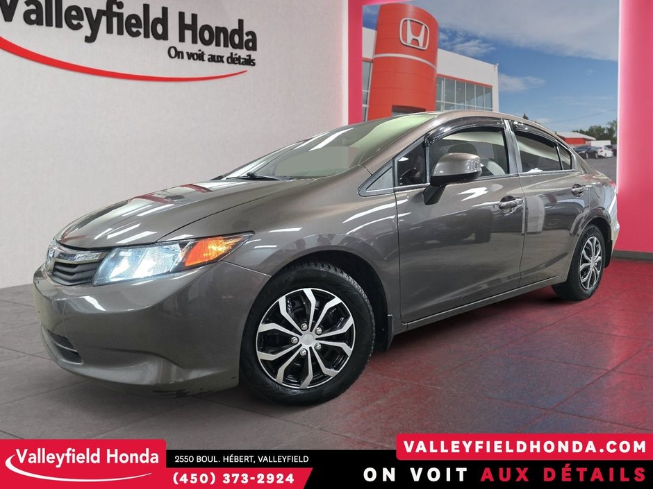 2012 Honda Civic Sdn LX TRÈS PROPRE !-0