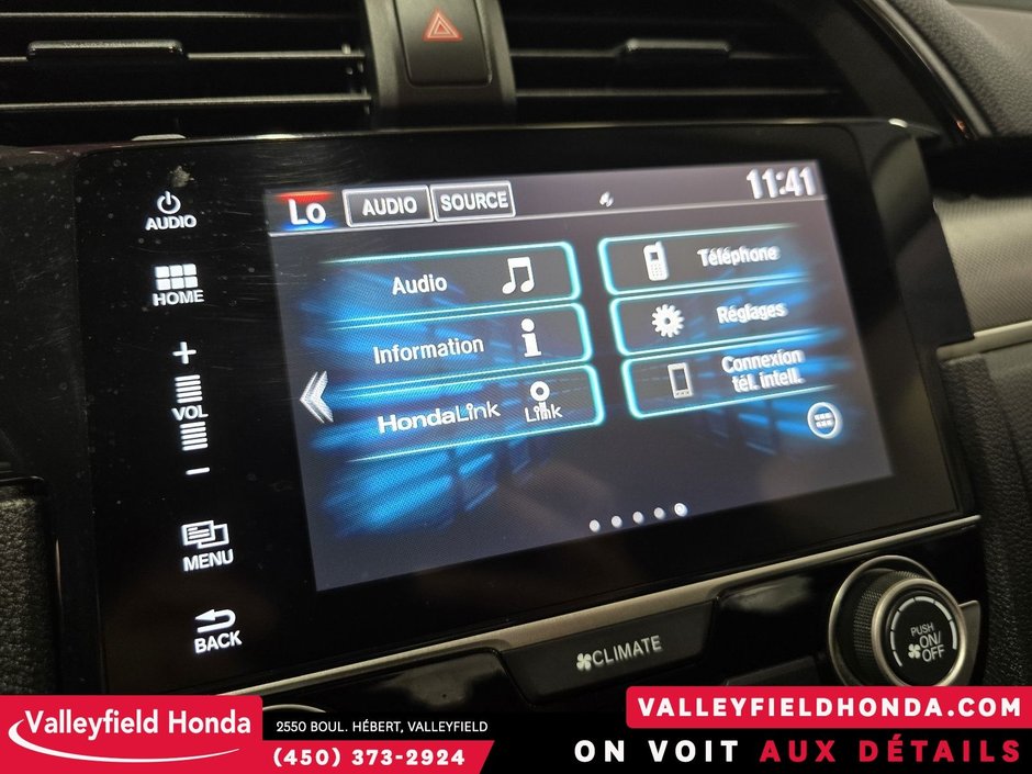 Honda Civic Sedan LX MANUEL CARPLAY ANDROID AUTO SGS CHAUFFANTS 2017-25