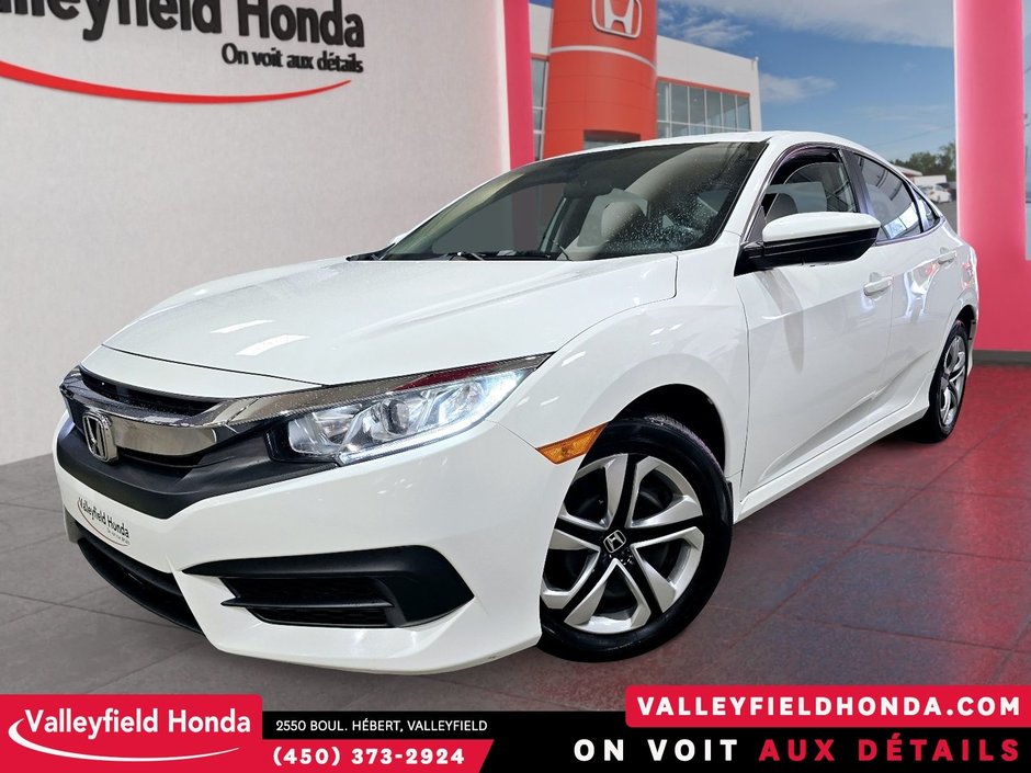 Honda Civic Sedan LX MANUEL CARPLAY ANDROID AUTO SGS CHAUFFANTS 2017-0