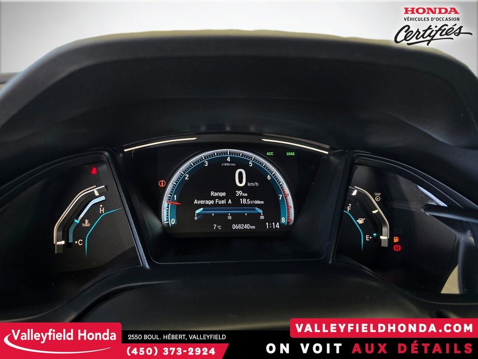 Honda Civic Sedan LX SIÈGES CHAUFFANTS MAGS CAMERA CARPLAY ANDROID 2019-20