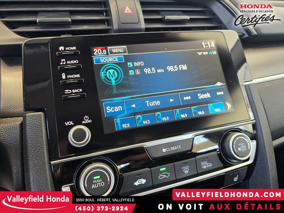 Honda Civic Sedan LX SIÈGES CHAUFFANTS MAGS CAMERA CARPLAY ANDROID 2019-24