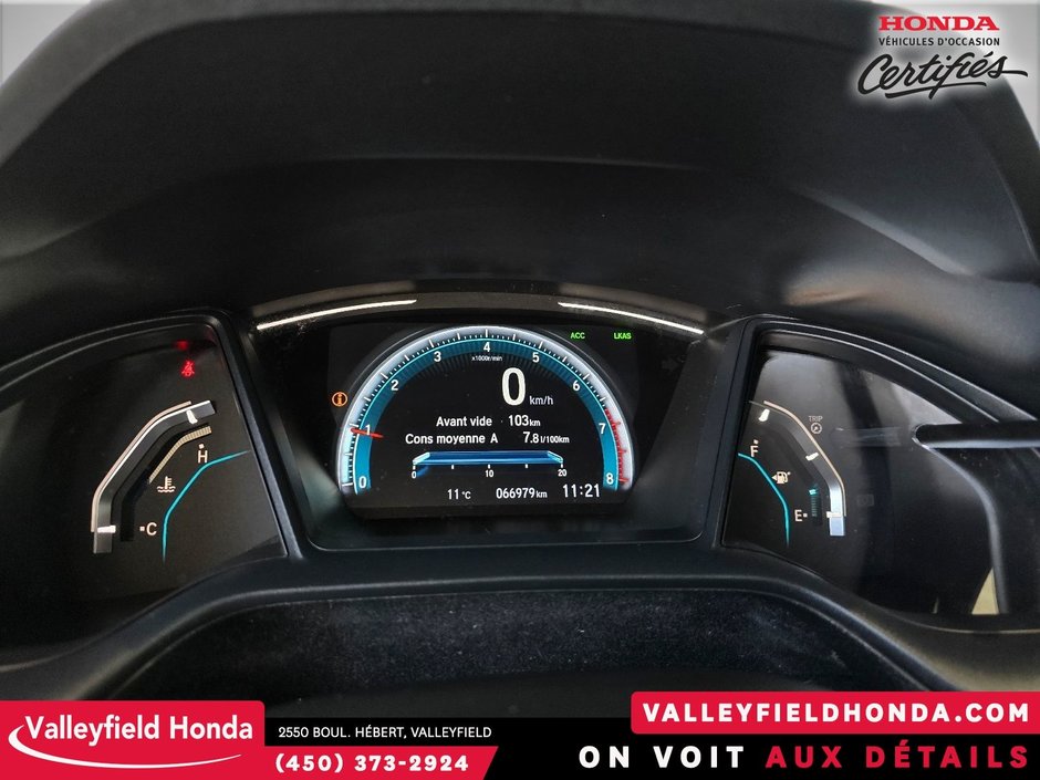 Honda Civic Sedan LX - MANUELLE CARPLAY ANDROID AUTO SGS CHAUFFANTS 2019-22