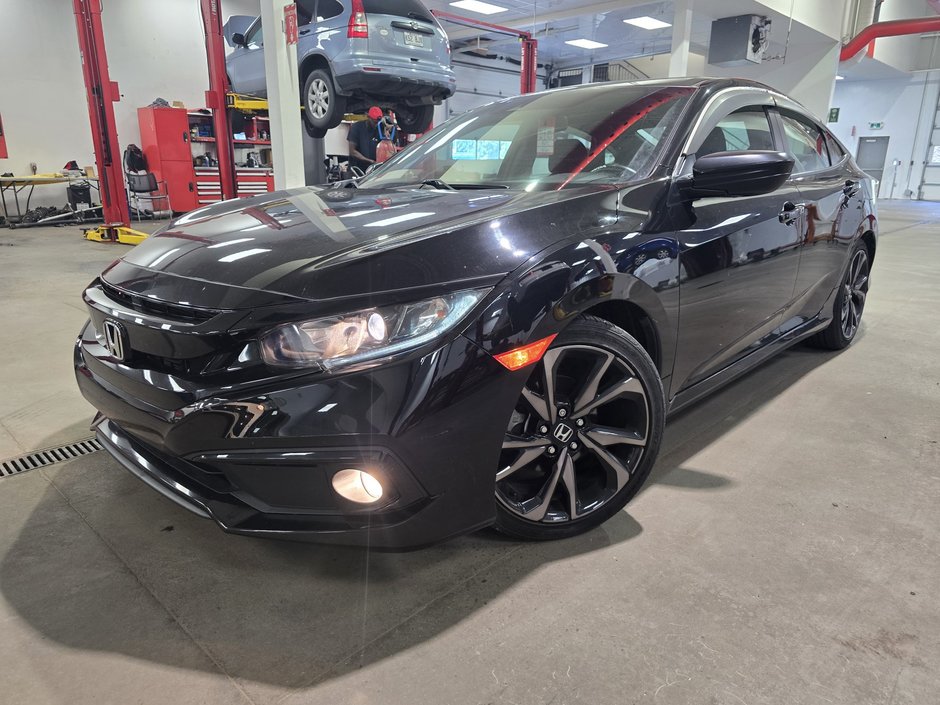 2020 Honda Civic Sedan Sport BAS KM TOIT OUVRANT AILERON MAGS 18PO-0