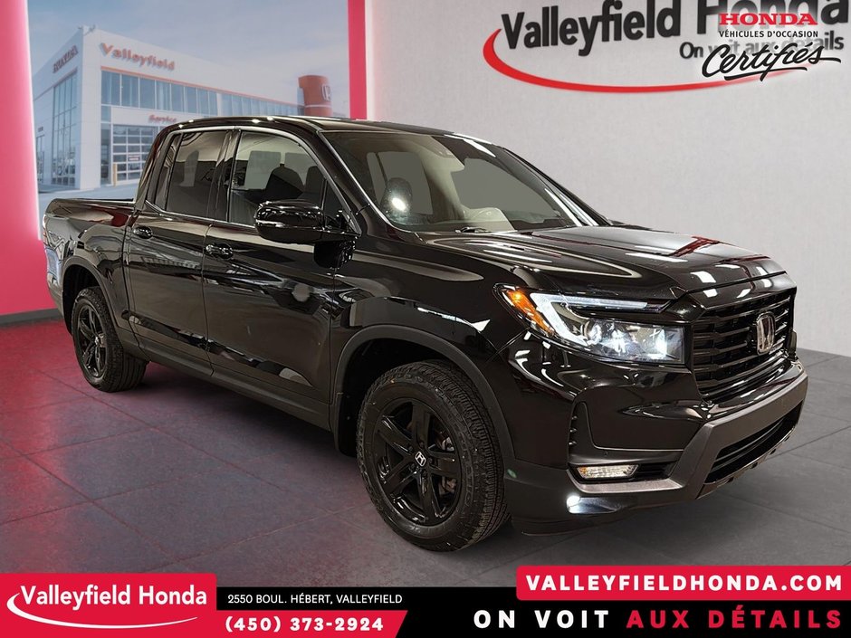 Honda Ridgeline Black Edition SIÈGES VENTILÉS/CHAUFFANTS CARPLAY 2022-2
