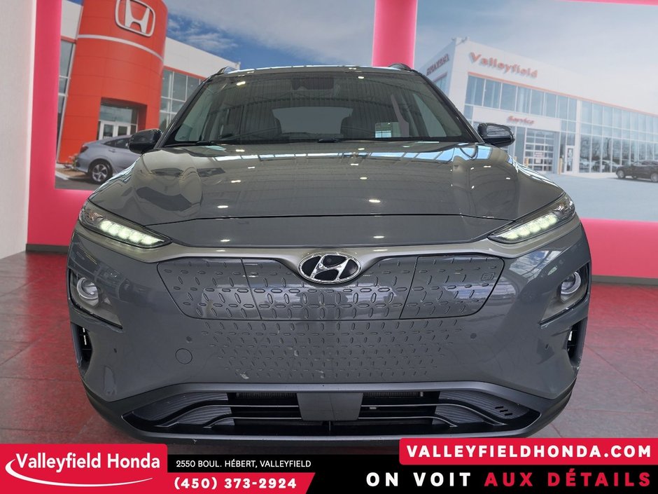 Hyundai KONA ELECTRIC Ultimate 415KM AUTONOMIE CUIR HUD VOLANT CHAUFFANT 2021-1