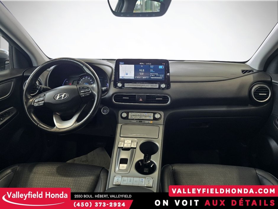 Hyundai KONA ELECTRIC Ultimate 415KM AUTONOMIE CUIR HUD VOLANT CHAUFFANT 2021-13
