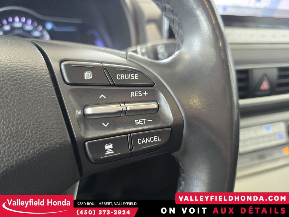 Hyundai KONA ELECTRIC Ultimate 415KM AUTONOMIE CUIR HUD VOLANT CHAUFFANT 2021-17
