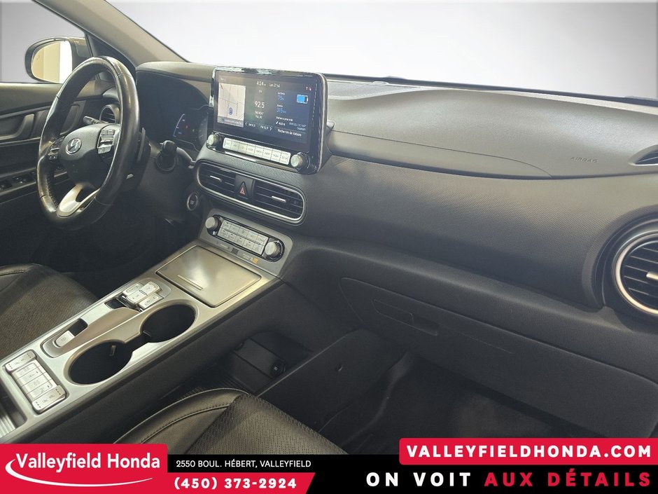 Hyundai KONA ELECTRIC Ultimate 415KM AUTONOMIE CUIR HUD VOLANT CHAUFFANT 2021-4
