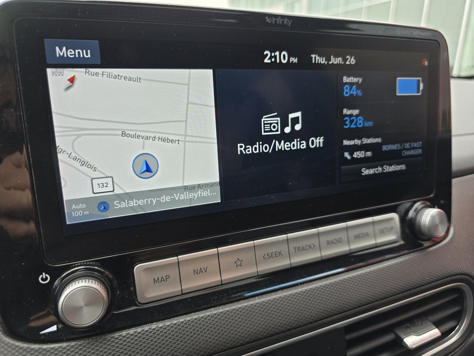 Hyundai KONA ELECTRIC Ultimate 415KM AUTONOMIE CUIR HUD VOLANT CHAUFFANT 2021-14