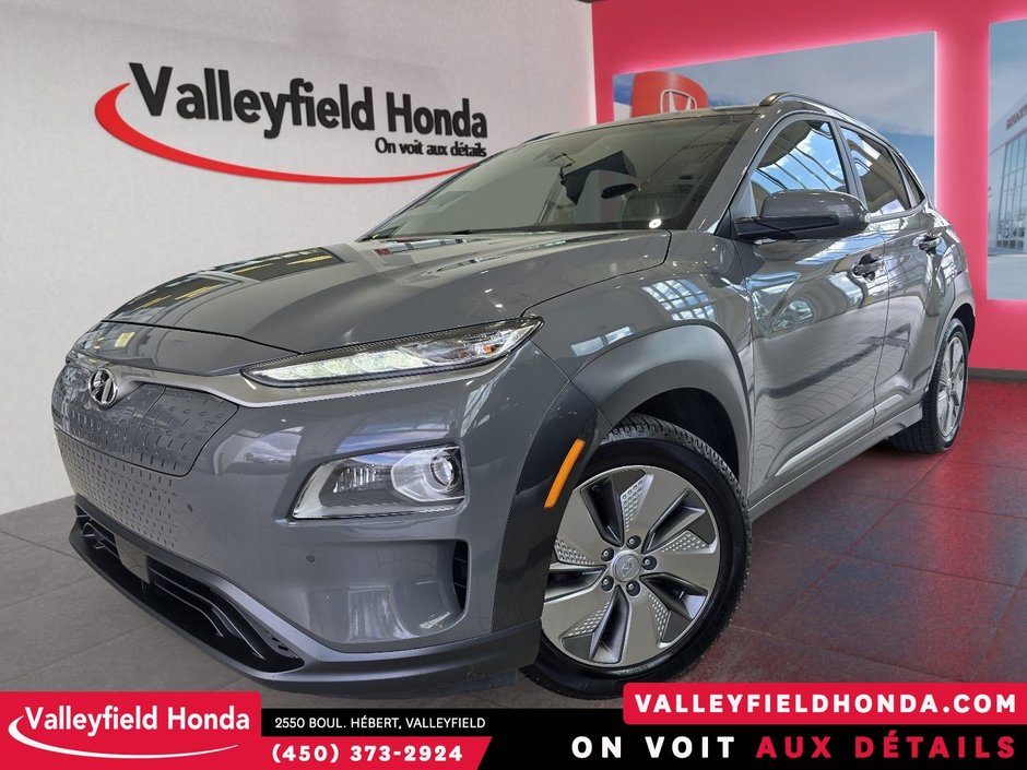 Hyundai KONA ELECTRIC Ultimate 415KM AUTONOMIE CUIR HUD VOLANT CHAUFFANT 2021-0