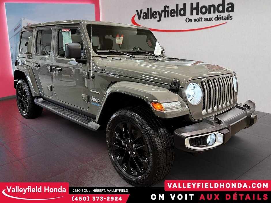 2021 Jeep Wrangler 4xe Unlimited Sahara PHEV 50 KM AUTONOMIE - 2 TOITS-2
