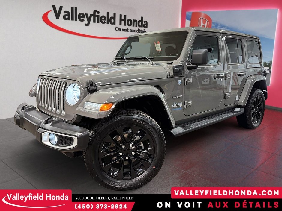 2021 Jeep Wrangler 4xe Unlimited Sahara PHEV 50 KM AUTONOMIE - 2 TOITS-0