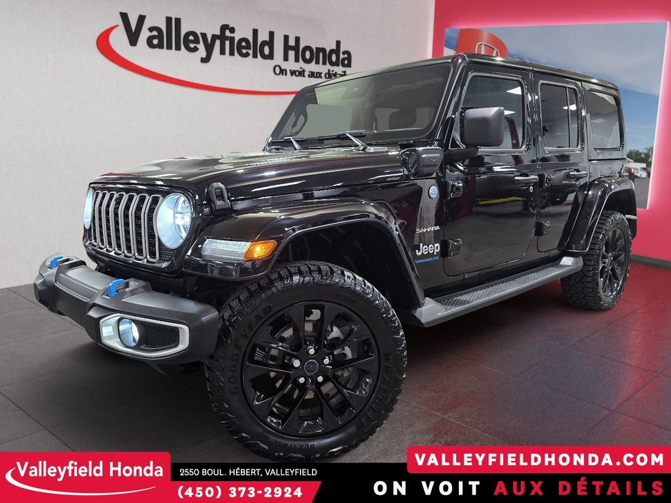 2024 Jeep Wrangler 4xe Sahara 30KM AUTONOMIE ELECTRIQUE-0