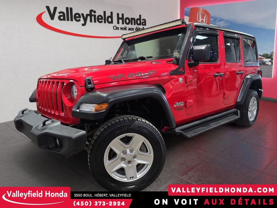 2019 Jeep Wrangler Unlimited Sport 4X4 2 TOITS-0