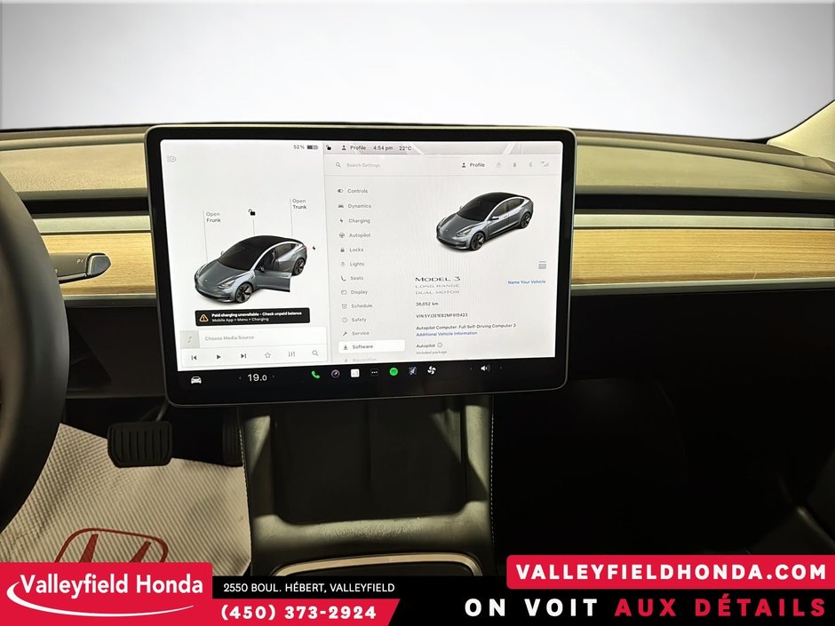 2021 Tesla MODEL 3 Long Range Long Range 584KM CUIR CHAUFFANT VOLANT-21