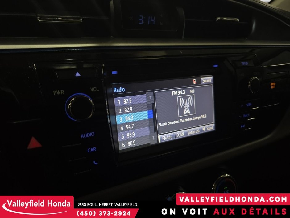 Toyota Corolla LE SIÈGES CHAUFFANTS CRUISE CAMERA RECUL 2015-26