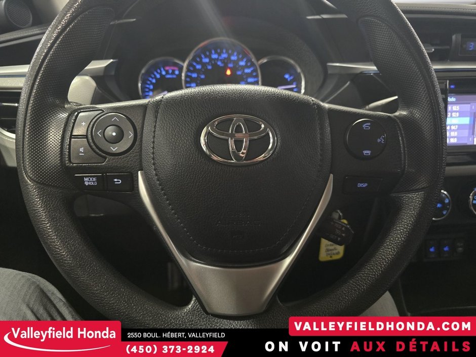 Toyota Corolla LE SIÈGES CHAUFFANTS CRUISE CAMERA RECUL 2015-16