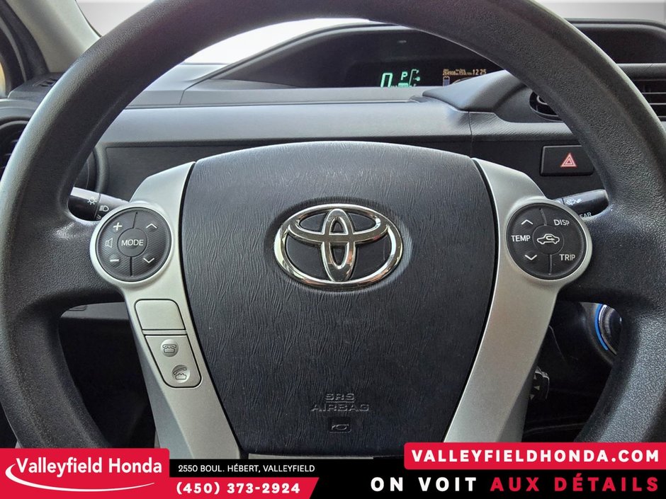 2014 Toyota Prius C 3.8L/100 GROUPE ÉLECTRIQUE - BLUETOOTH - CRUISE-13