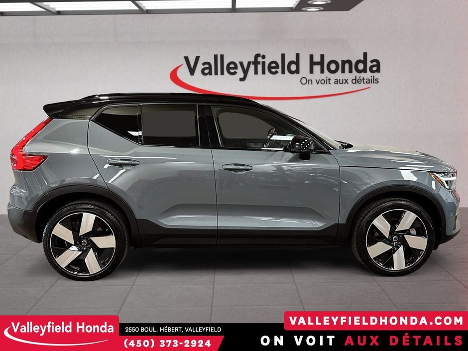 Volvo XC40 Recharge Pure Electric Ultimate 409KM AUTONOMIE TOIT PANORAMIQUE CARPLAY 2023-3