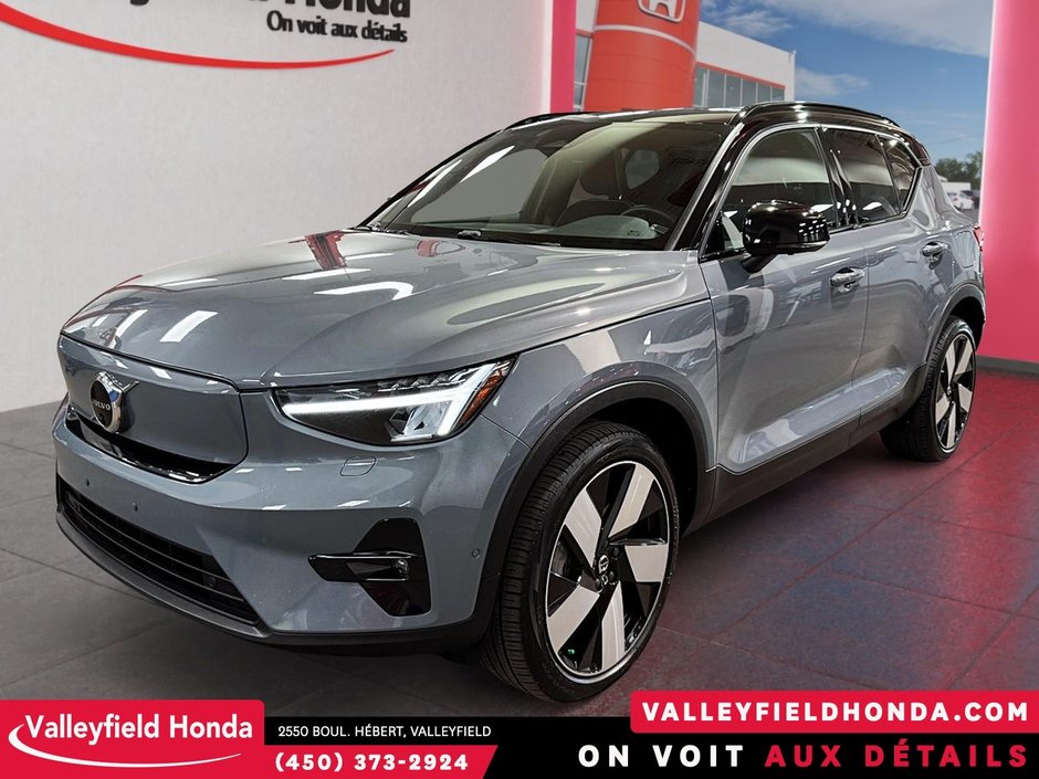 Volvo XC40 Recharge Pure Electric Ultimate 409KM AUTONOMIE TOIT PANORAMIQUE CARPLAY 2023-0