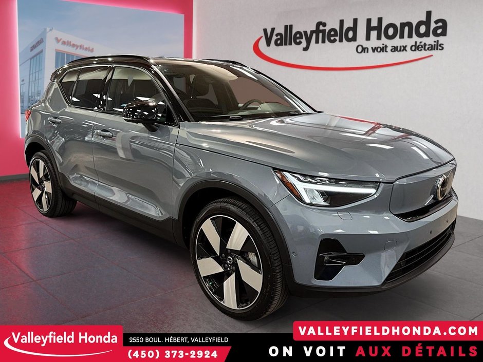 Volvo XC40 Recharge Pure Electric Ultimate 409KM AUTONOMIE TOIT PANORAMIQUE CARPLAY 2023-2