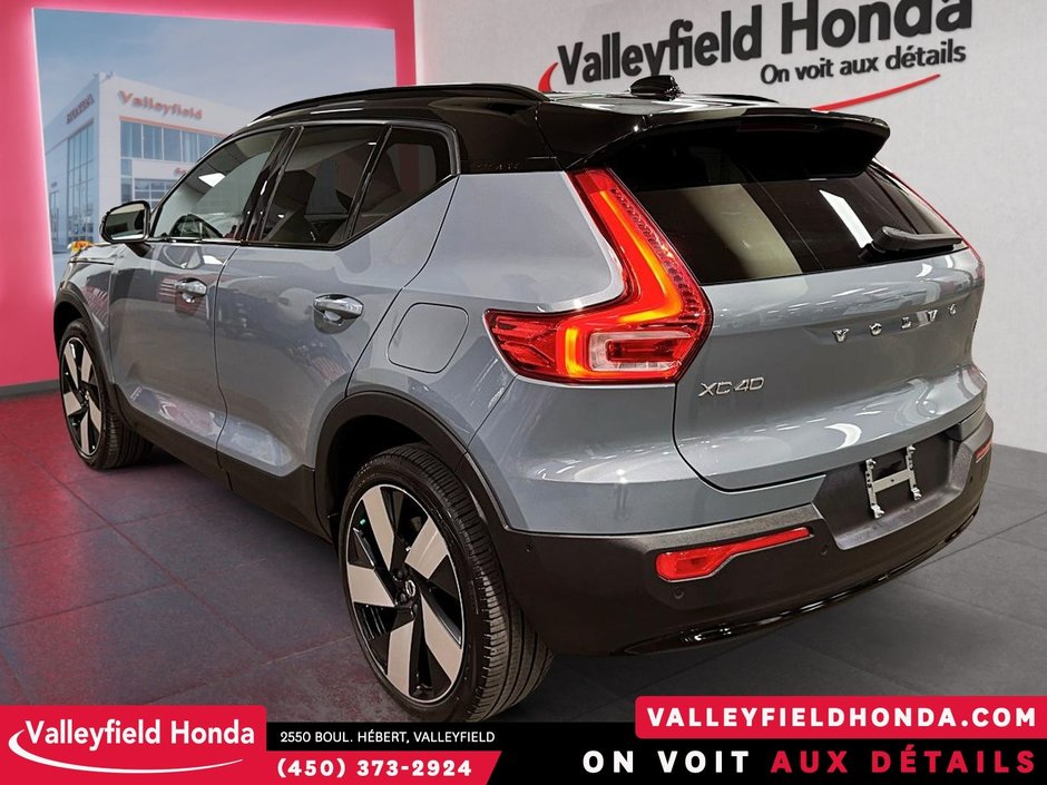 Volvo XC40 Recharge Pure Electric Ultimate 409KM AUTONOMIE TOIT PANORAMIQUE CARPLAY 2023-7