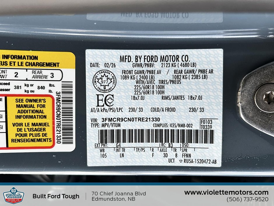 2026 Ford Bronco Sport Outer Banks