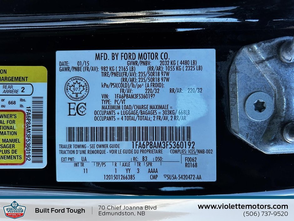 Ford Mustang V6 2015