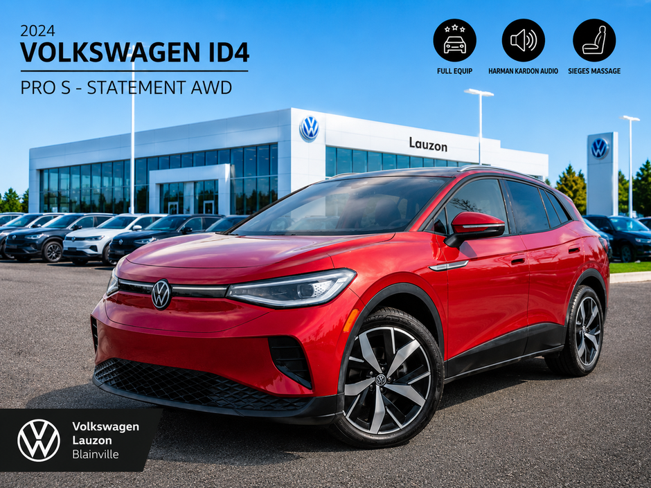 2024 Volkswagen ID.4 Pro S+AWD+CUIR+LED+CAMERA in Laval, Quebec