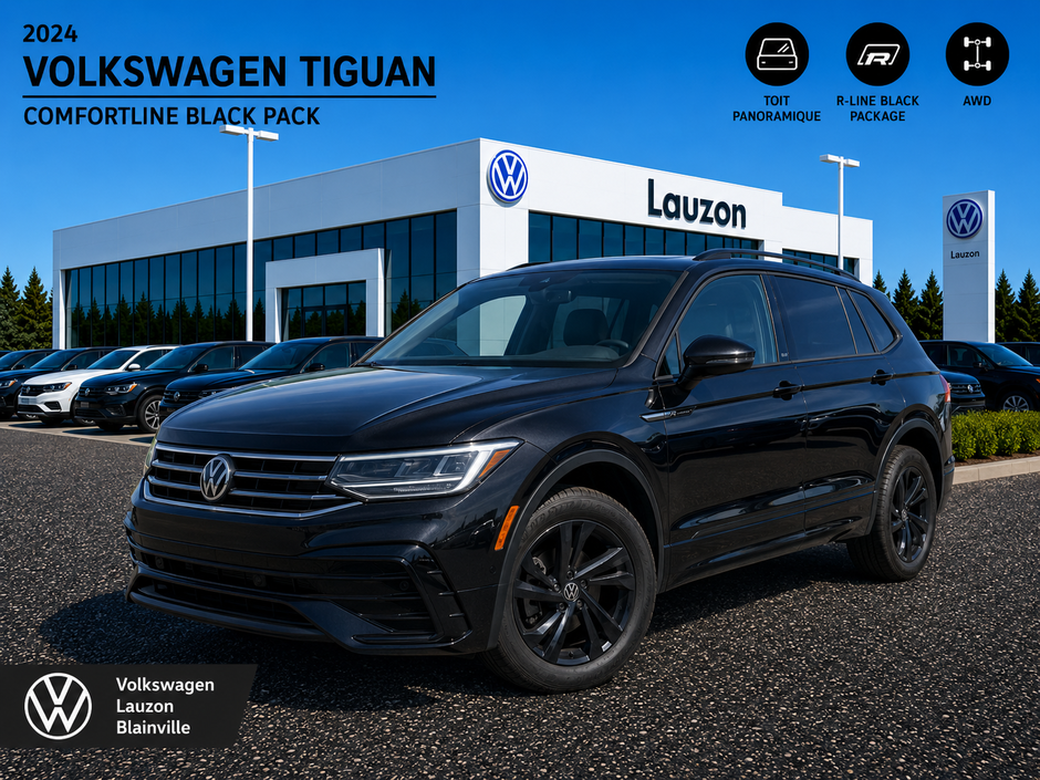 2024 Volkswagen Tiguan COMFORTLINE+BLACK PACKAGE+ in Laval, Quebec